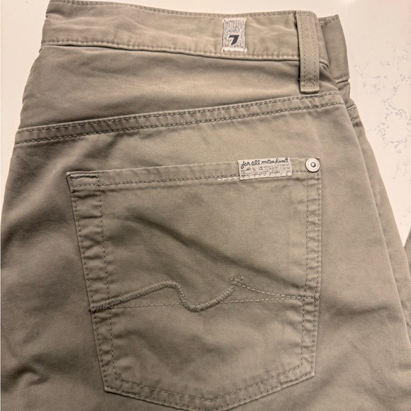 7 For All Mankind 5 pocket standard pants greige color - Picture 3 of 13